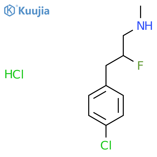 [3-(4-Chlorophenyl)-2-fluoropropyl](methyl)amine hydrochloride structure