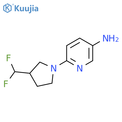 6-(3-(Difluoromethyl)pyrrolidin-1-yl)pyridin-3-amine structure