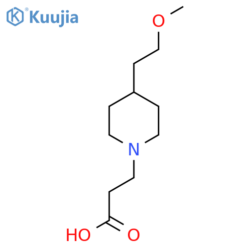 3-(4-(2-Methoxyethyl)piperidin-1-yl)propanoic acid structure