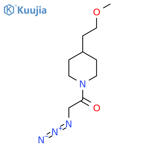 2-Azido-1-(4-(2-methoxyethyl)piperidin-1-yl)ethan-1-one structure