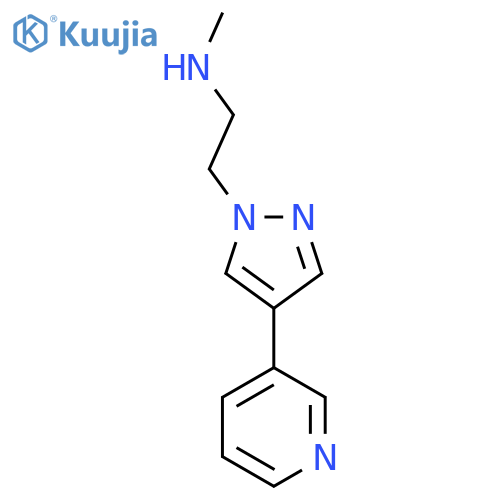 N-Methyl-2-(4-(pyridin-3-yl)-1H-pyrazol-1-yl)ethan-1-amine structure