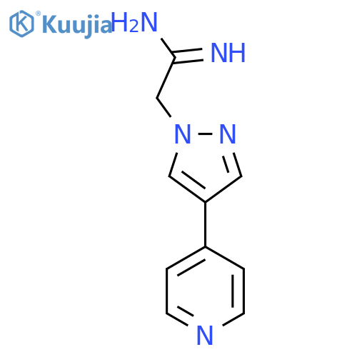 2-(4-(Pyridin-4-yl)-1H-pyrazol-1-yl)acetimidamide structure