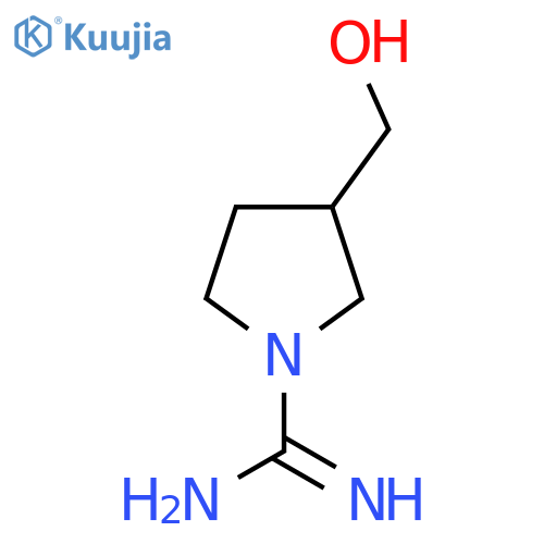 3-(Hydroxymethyl)pyrrolidine-1-carboximidamide structure
