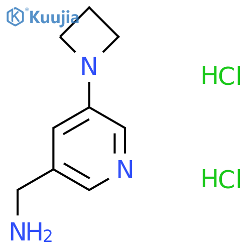 (5-(Azetidin-1-yl)pyridin-3-yl)methanamine dihydrochloride structure