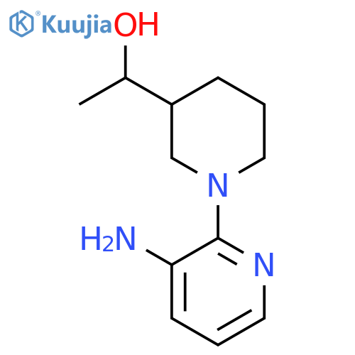 1-(1-(3-Aminopyridin-2-yl)piperidin-3-yl)ethan-1-ol structure
