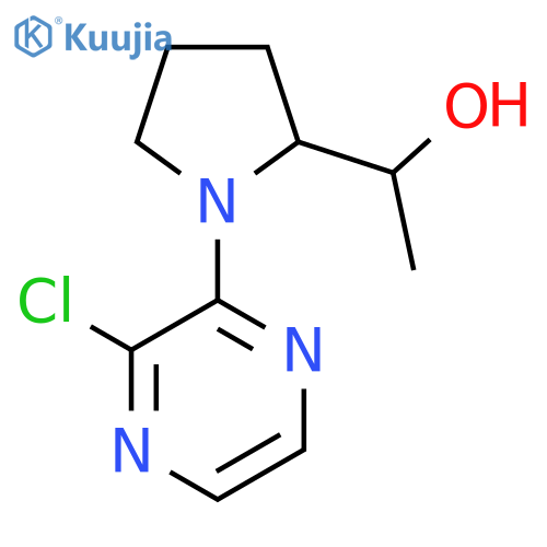 1-(1-(3-Chloropyrazin-2-yl)pyrrolidin-2-yl)ethan-1-ol structure
