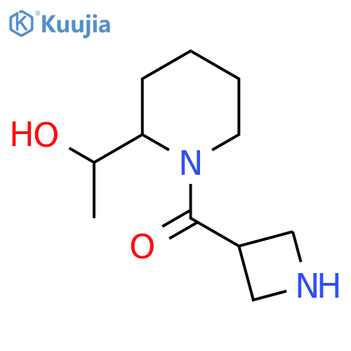 Azetidin-3-yl(2-(1-hydroxyethyl)piperidin-1-yl)methanone structure