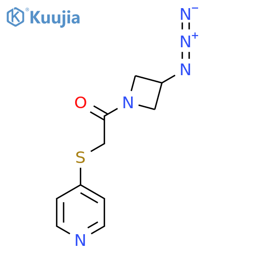 1-(3-Azidoazetidin-1-yl)-2-(pyridin-4-ylthio)ethan-1-one structure