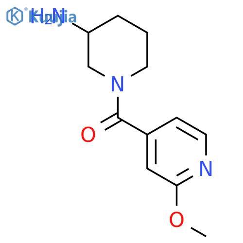 (3-Aminopiperidin-1-yl)(2-methoxypyridin-4-yl)methanone structure
