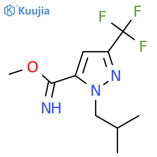 methyl 1-isobutyl-3-(trifluoromethyl)-1H-pyrazole-5-carbimidate structure