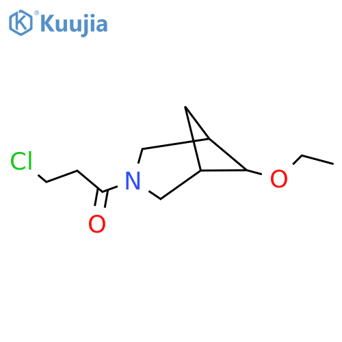 3-Chloro-1-(6-ethoxy-3-azabicyclo[3.1.1]heptan-3-yl)propan-1-one structure