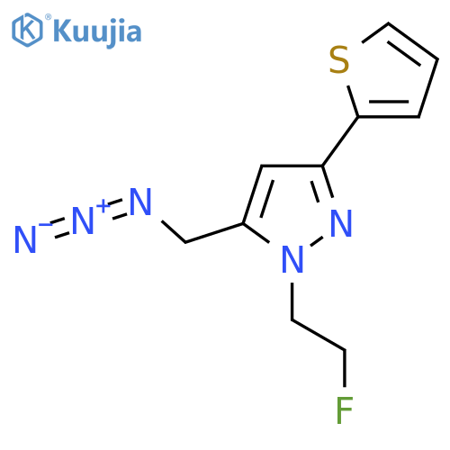 5-(Azidomethyl)-1-(2-fluoroethyl)-3-(thiophen-2-yl)-1H-pyrazole structure