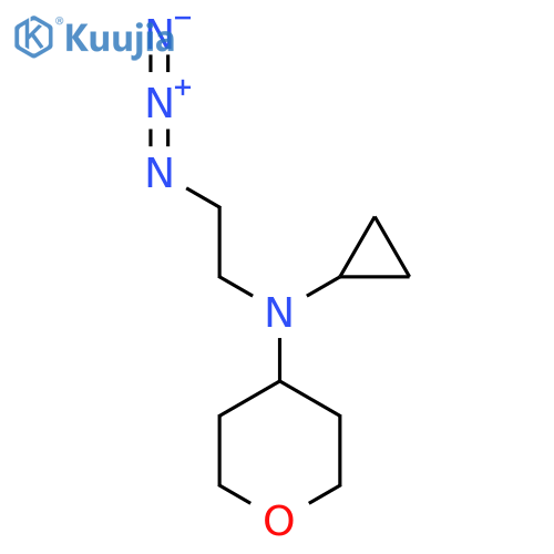 N-(2-Azidoethyl)-N-cyclopropyltetrahydro-2H-pyran-4-amine structure