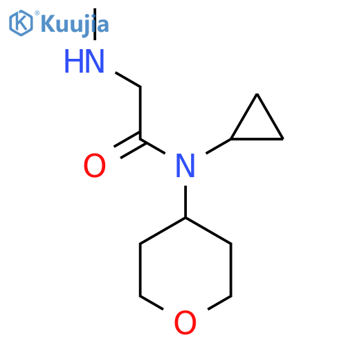 N-Cyclopropyl-2-(methylamino)-N-(tetrahydro-2H-pyran-4-yl)acetamide structure