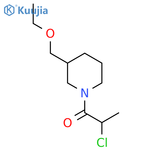 2-Chloro-1-(3-(ethoxymethyl)piperidin-1-yl)propan-1-one structure