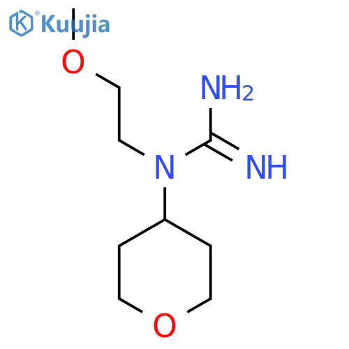 1-(2-methoxyethyl)-1-(tetrahydro-2H-pyran-4-yl)guanidine structure