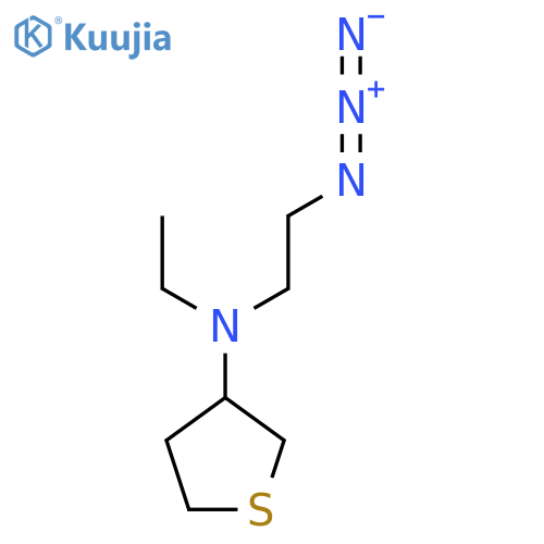 N-(2-Azidoethyl)-N-ethyltetrahydrothiophen-3-amine structure