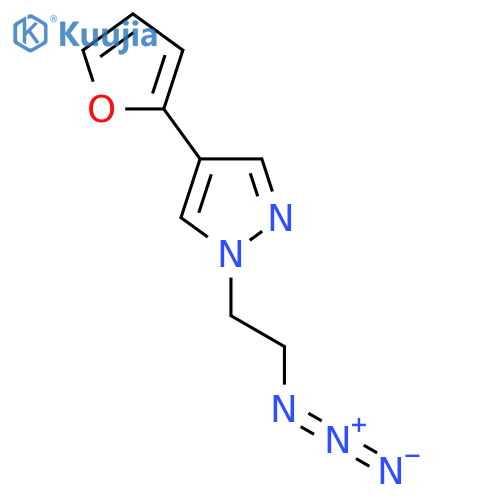 1-(2-Azidoethyl)-4-(furan-2-yl)-1H-pyrazole structure