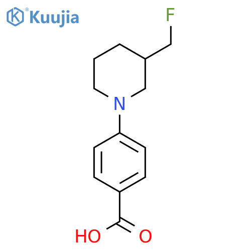 4-(3-(Fluoromethyl)piperidin-1-yl)benzoic acid structure