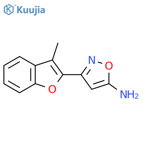 3-(3-methyl-1-benzofuran-2-yl)-1,2-oxazol-5-amine structure