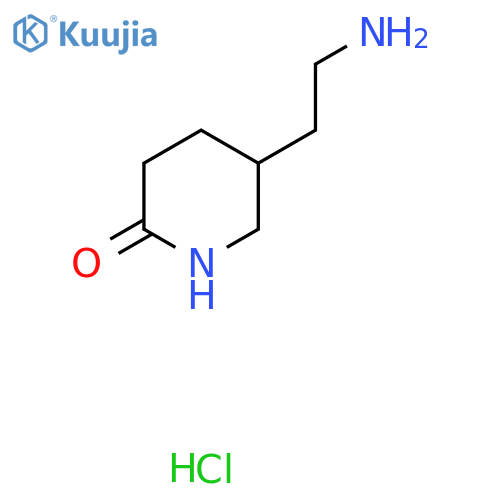 5-(2-Aminoethyl)piperidin-2-one hydrochloride structure