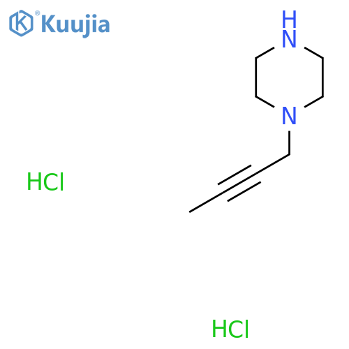 1-(But-2-yn-1-yl)piperazine dihydrochloride structure