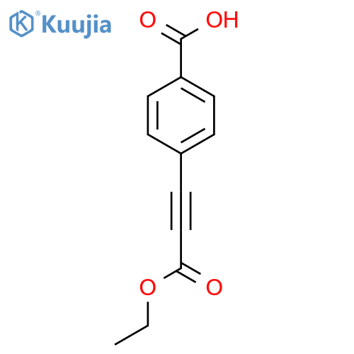 4-(3-Ethoxy-3-oxoprop-1-yn-1-yl)benzoic acid structure