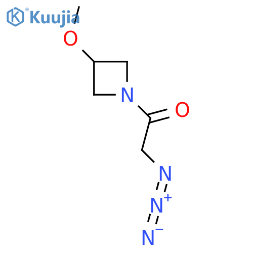 2-Azido-1-(3-methoxyazetidin-1-yl)ethan-1-one structure