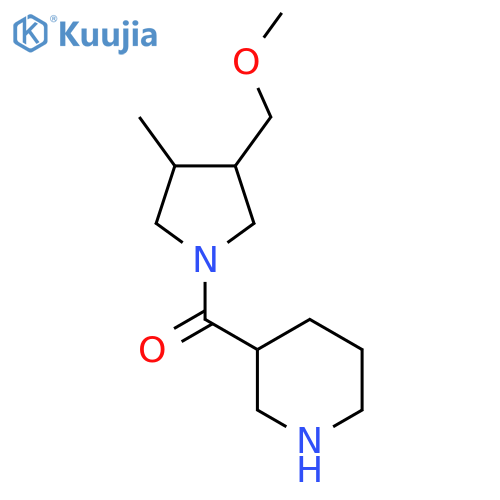 (3-(Methoxymethyl)-4-methylpyrrolidin-1-yl)(piperidin-3-yl)methanone structure