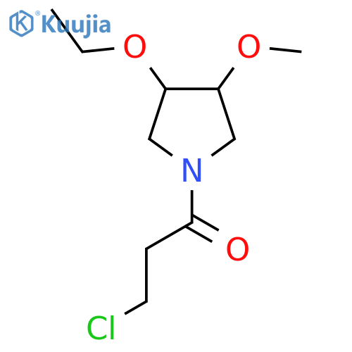 3-Chloro-1-(3-ethoxy-4-methoxypyrrolidin-1-yl)propan-1-one structure