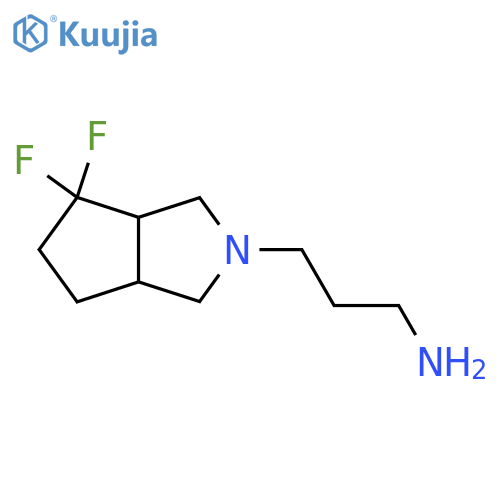 3-(4,4-difluorohexahydrocyclopenta[c]pyrrol-2(1H)-yl)propan-1-amine structure