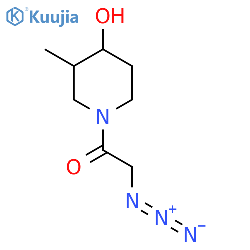 2-Azido-1-(4-hydroxy-3-methylpiperidin-1-yl)ethan-1-one structure