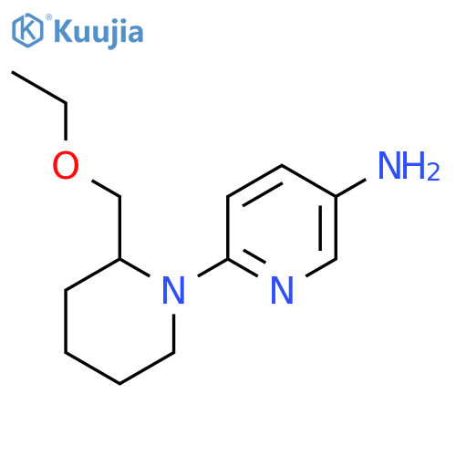 6-(2-(Ethoxymethyl)piperidin-1-yl)pyridin-3-amine structure