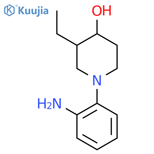 1-(2-Aminophenyl)-3-ethylpiperidin-4-ol structure