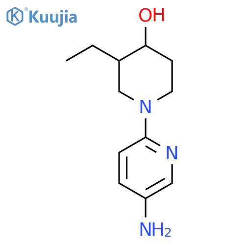 1-(5-Aminopyridin-2-yl)-3-ethylpiperidin-4-ol structure