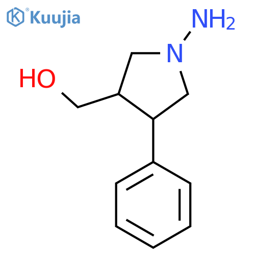 (1-Amino-4-phenylpyrrolidin-3-yl)methanol structure
