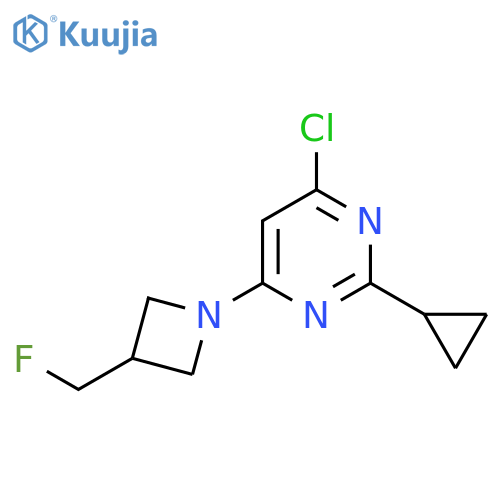 4-Chloro-2-cyclopropyl-6-(3-(fluoromethyl)azetidin-1-yl)pyrimidine structure