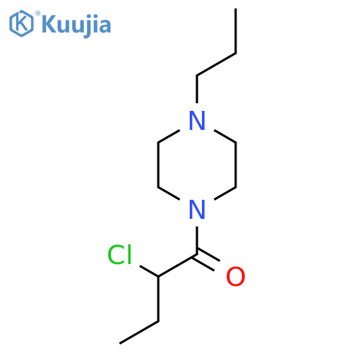 2-Chloro-1-(4-propylpiperazin-1-yl)butan-1-one structure
