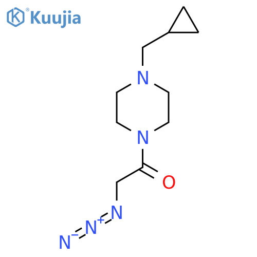 2-Azido-1-(4-(cyclopropylmethyl)piperazin-1-yl)ethan-1-one structure