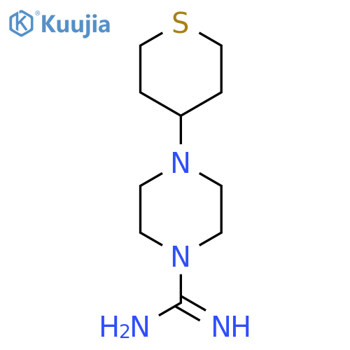 4-(Tetrahydro-2H-thiopyran-4-yl)piperazine-1-carboximidamide structure