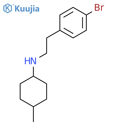 N-[2-(4-Bromophenyl)ethyl]-4-methylcyclohexan-1-amine structure