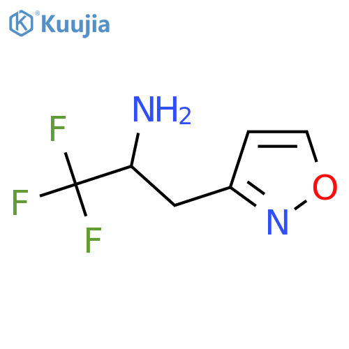 1,1,1-trifluoro-3-(1,2-oxazol-3-yl)propan-2-amine structure