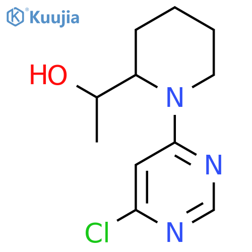 1-(1-(6-chloropyrimidin-4-yl)piperidin-2-yl)ethan-1-ol structure
