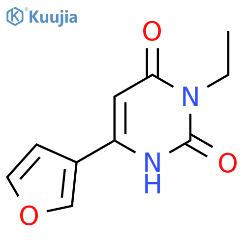 3-Ethyl-6-(furan-3-yl)-1,2,3,4-tetrahydropyrimidine-2,4-dione structure
