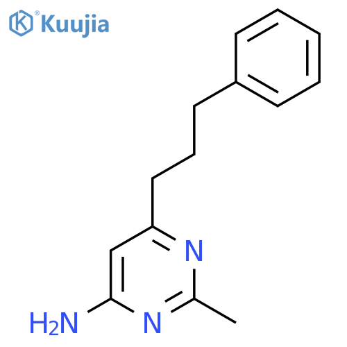 2-Methyl-6-(3-phenylpropyl)pyrimidin-4-amine structure
