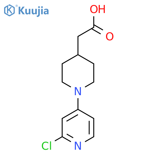 2-(1-(2-Chloropyridin-4-yl)piperidin-4-yl)acetic acid structure