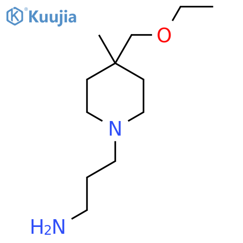 3-(4-(Ethoxymethyl)-4-methylpiperidin-1-yl)propan-1-amine structure