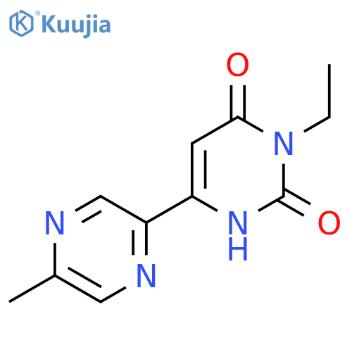 3-Ethyl-6-(5-methylpyrazin-2-yl)-1,2,3,4-tetrahydropyrimidine-2,4-dione structure