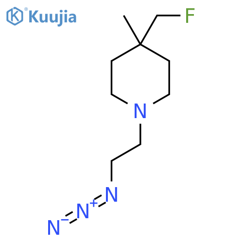 1-(2-Azidoethyl)-4-(fluoromethyl)-4-methylpiperidine structure