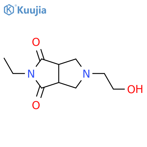 2-ethyl-5-(2-hydroxyethyl)tetrahydropyrrolo[3,4-c]pyrrole-1,3(2H,3aH)-dione structure